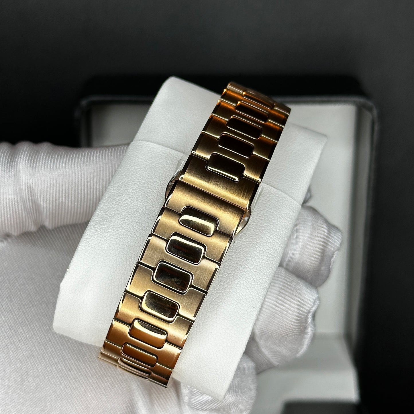 Seiko Mod Nautilus - Rose Gold Brown custom Seiko mod watch by Timelab Mods