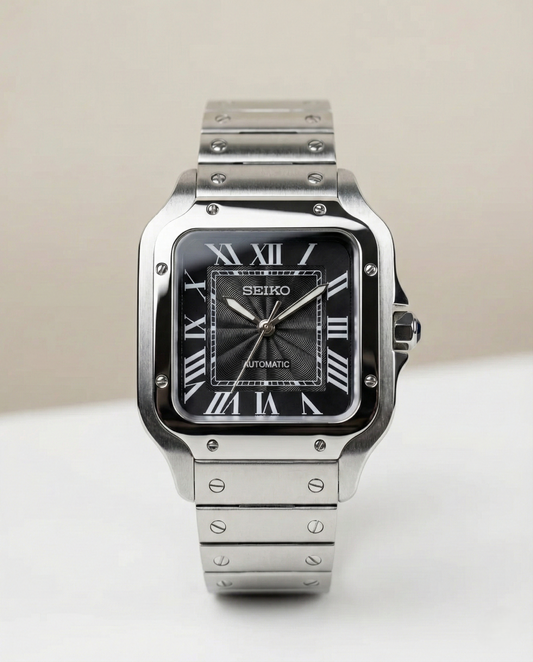 Seiko Mod Santos - Fekete