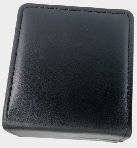 Műbőr doboz - fekete