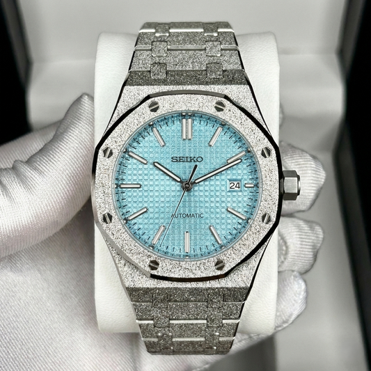 Seiko Royal Oak Mod matt jégkék