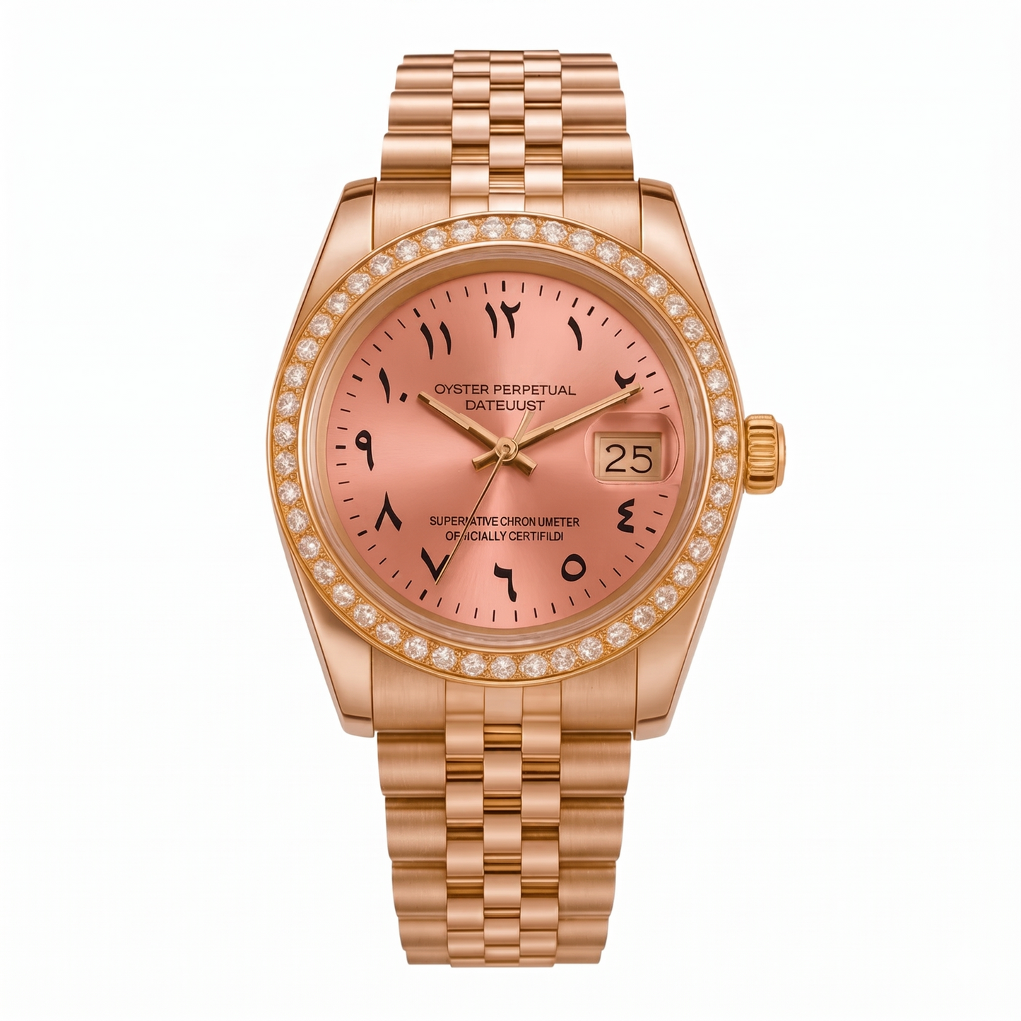 Datejust Mod – Rose Gold Arabic Dial