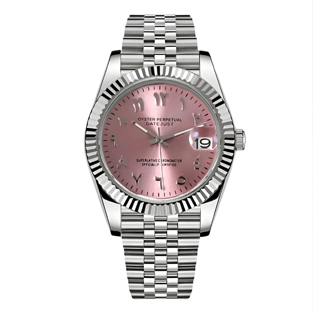 Datejust Mod – Rose Pink – Arabic Dial