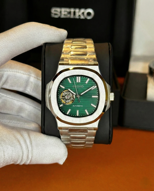 Seiko Nautilus Mod Green Nyitott Szív