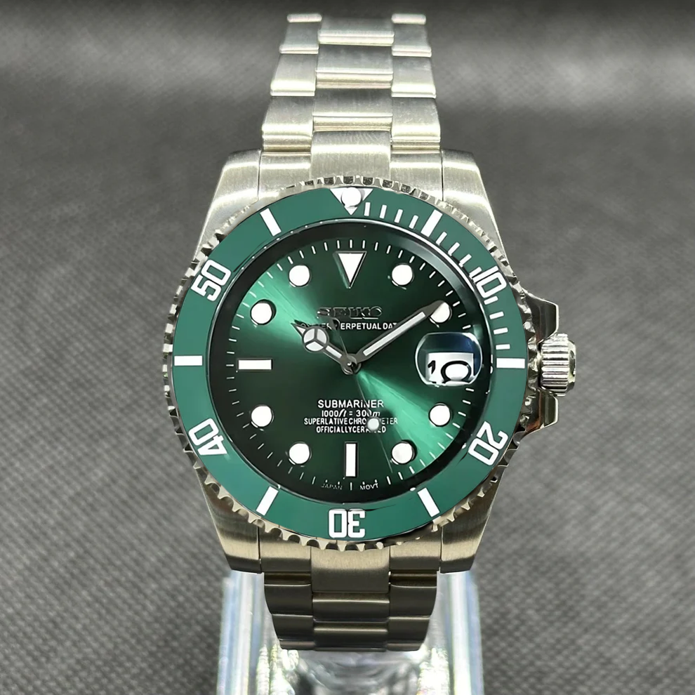 Seiko Submariner Mod – "Hulk" – Zöld lünetta