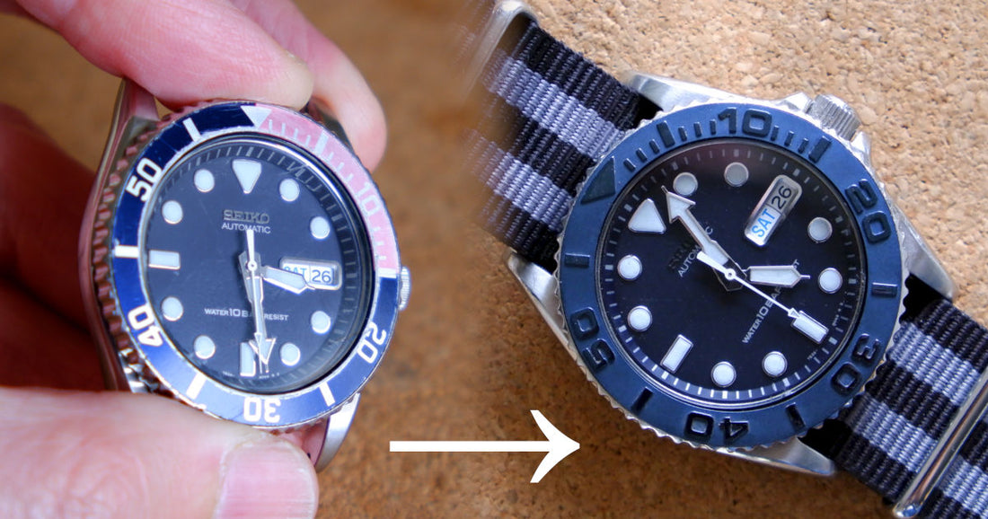 Seiko Mod How to change your bezel insert