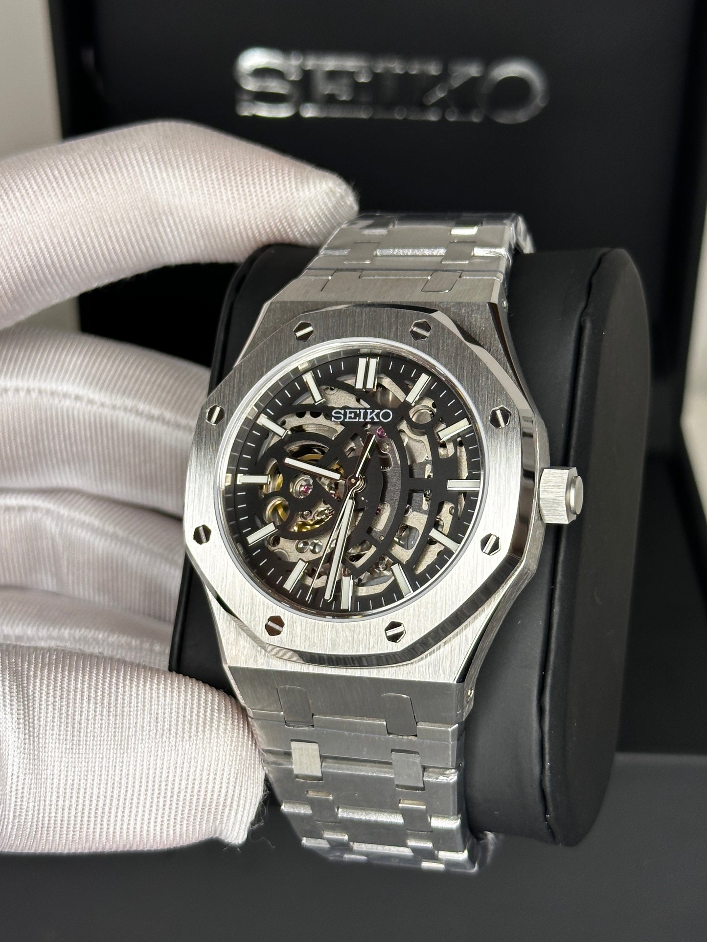 Seiko Royal Oak Mod Skeleton