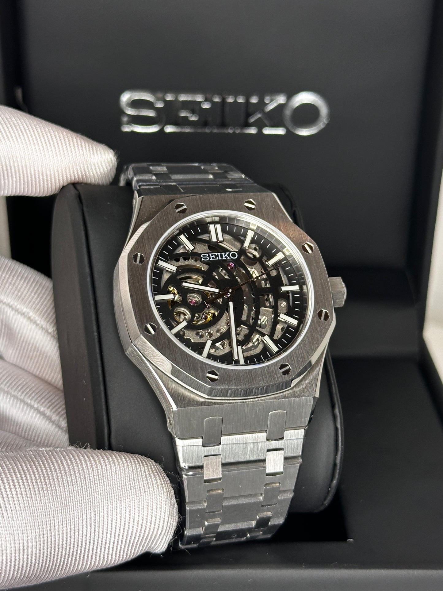 Seiko Royal Oak Mod Skeleton