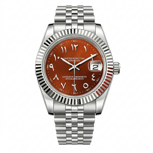 Datejust Mod – Champagne Brown Arabic Dial