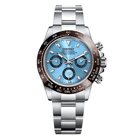 Seiko Mod Daytona Ice Blue