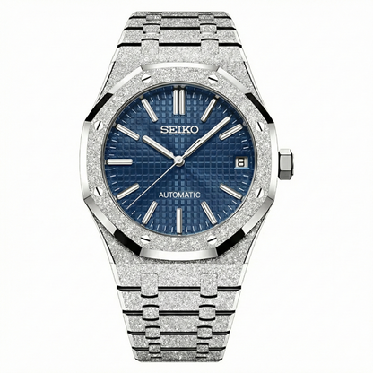 Seiko Royal Oak Mod matt kék