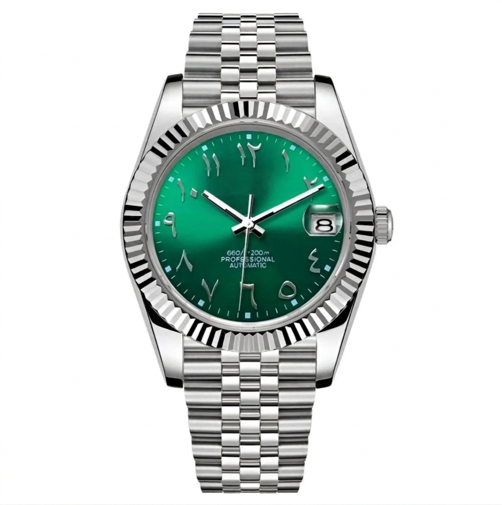 Datejust Mod – Green Arabic Dial