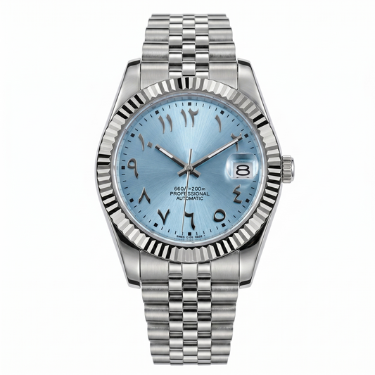 Datejust Mod – Sky Blue Arabic Dial