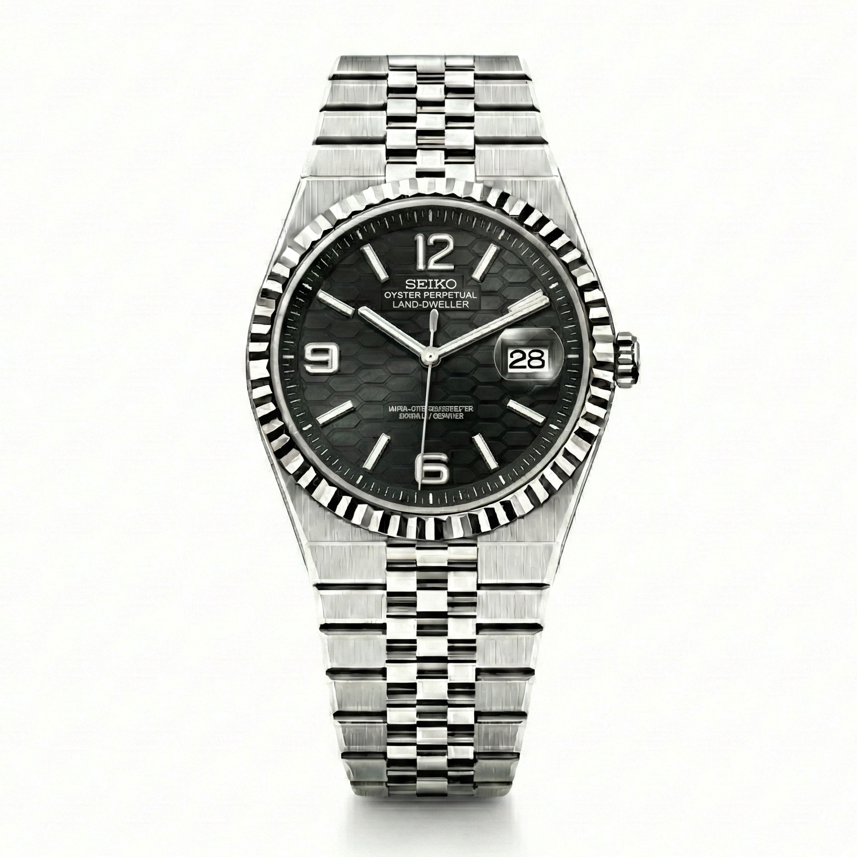 Seiko Mod Land-Dweller Black | By Timelab Mods