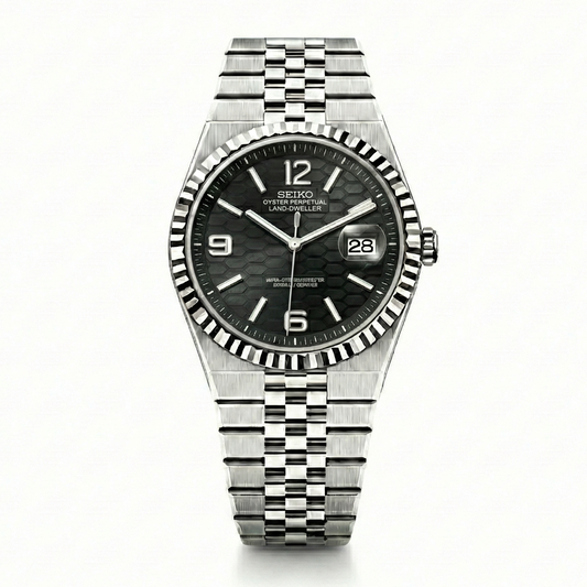 Seiko Mod Land-Dweller Black | By Timelab Mods