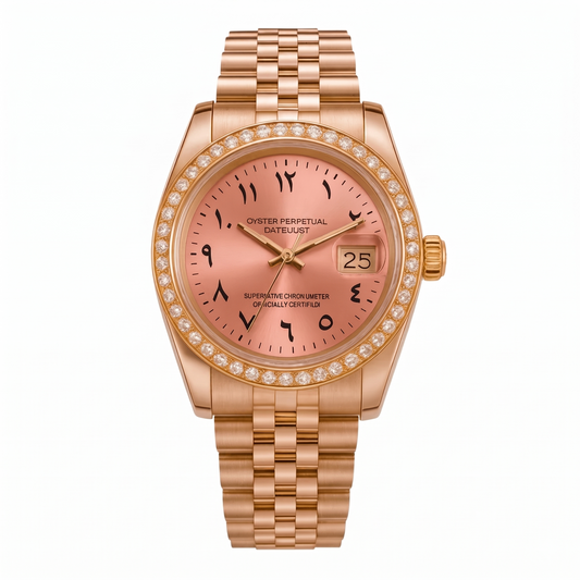 Datejust Mod – Rose Gold Arabic Dial