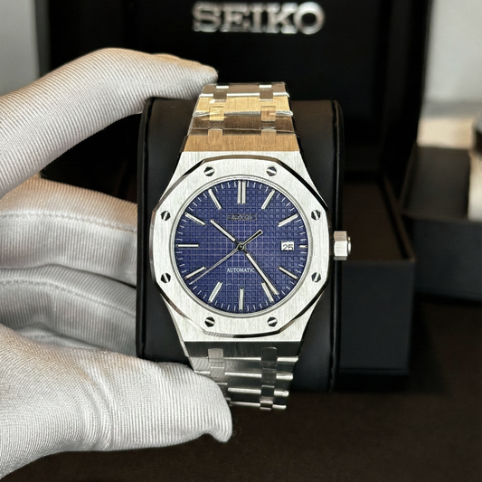 Seiko Royal Oak Mod Blue számlap