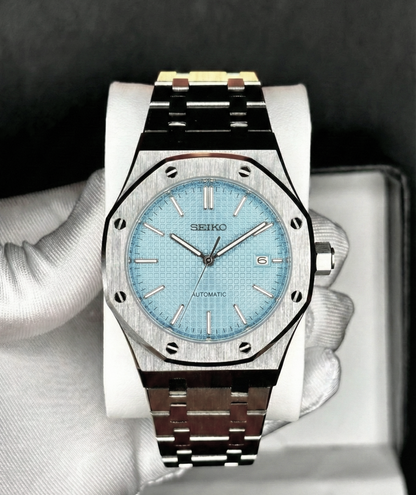 Seiko Royal Oak Mod matt jégkék