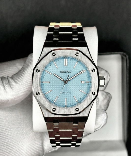 Seiko Royal Oak Mod matt jégkék