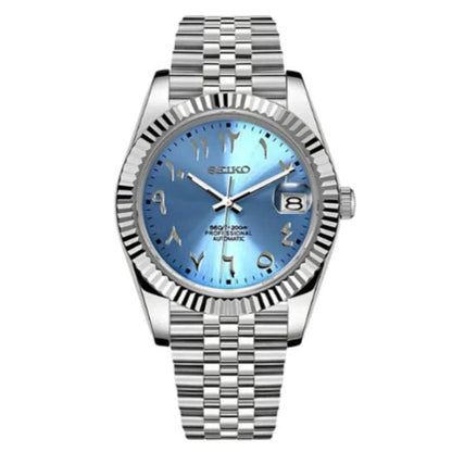 Seiko Datejust Mod Sky Blue Arabic Dial - by Timelab Mods