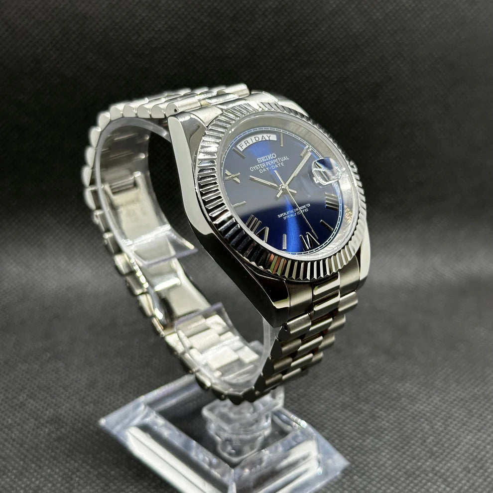 Seiko Datejust Mod – Kék – Római számlap