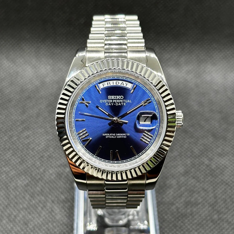 Seiko Datejust Mod – Kék – Római számlap