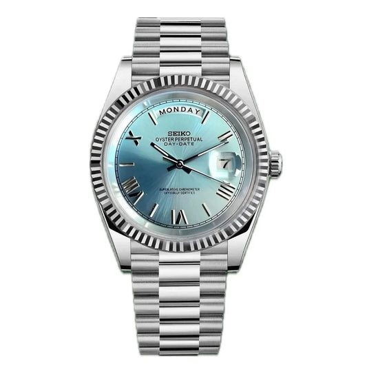 Seiko DayDate Mod – Jégkék – Római számlap