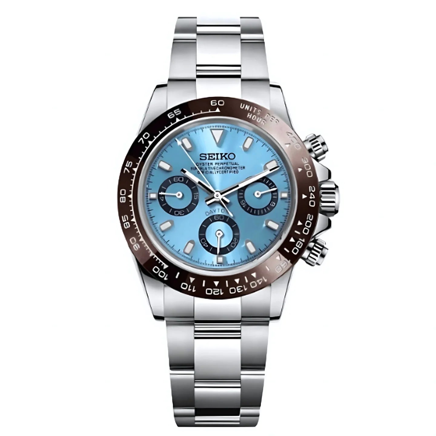 Seiko Mod Daytona Ice Blue - by Timelab Mods