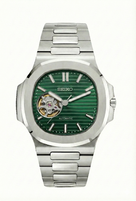Seiko Nautilus Mod Green Nyitott Szív