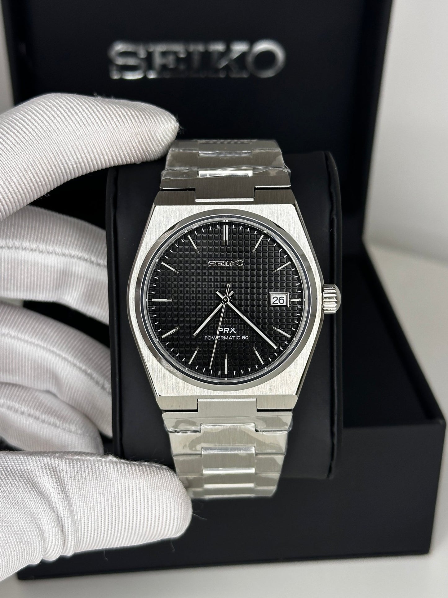 Seiko Mod PRX - black dial - by Timelab Mods