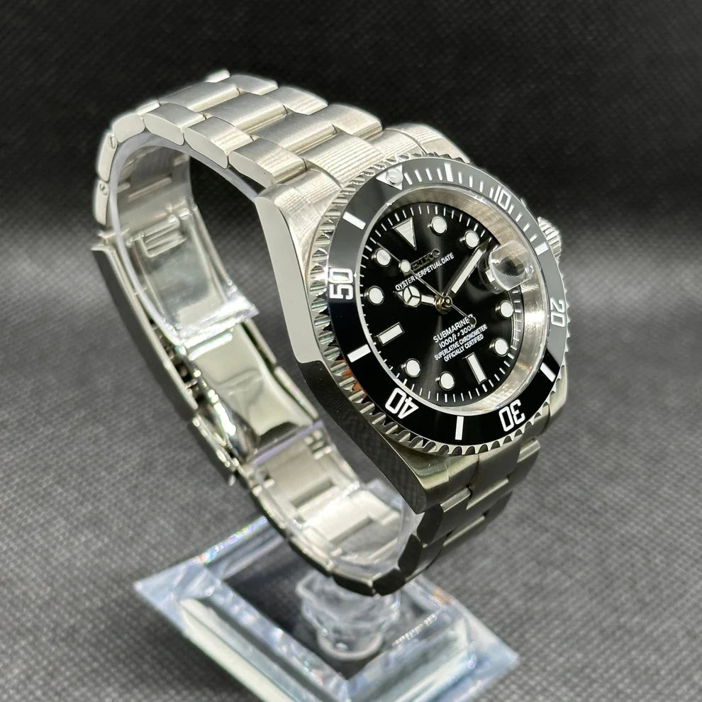 Seiko Submariner Mod – "Datejust" - Fekete lünetta