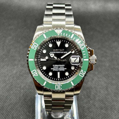 Seiko Submariner Mod – „Starbucks“ – Grüne Lünette