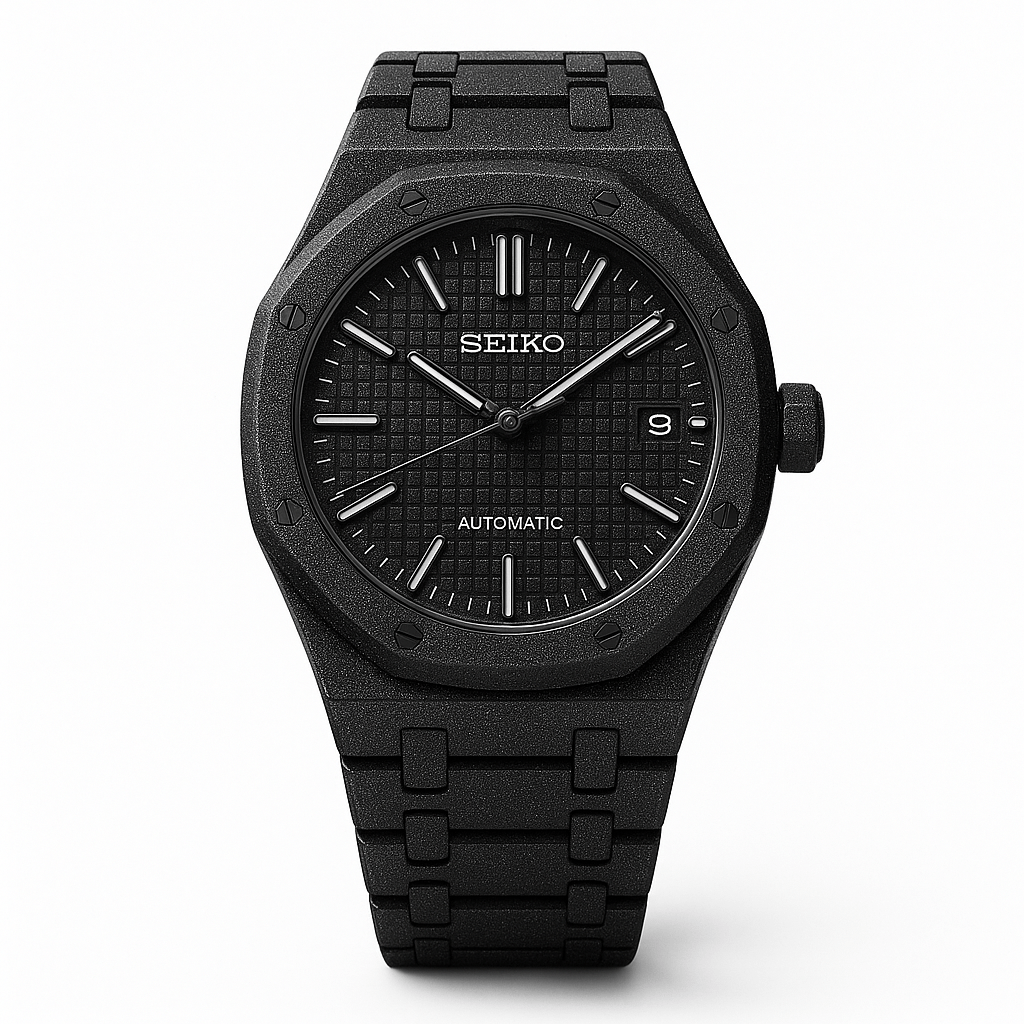 Seiko Royal Oak Mod Frosted Black - by Timelab Mods