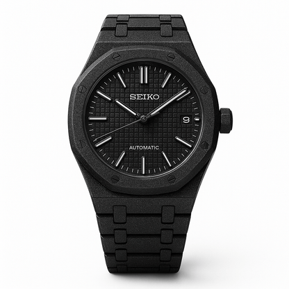 Seiko Royal Oak Mod Frosted Black - by Timelab Mods