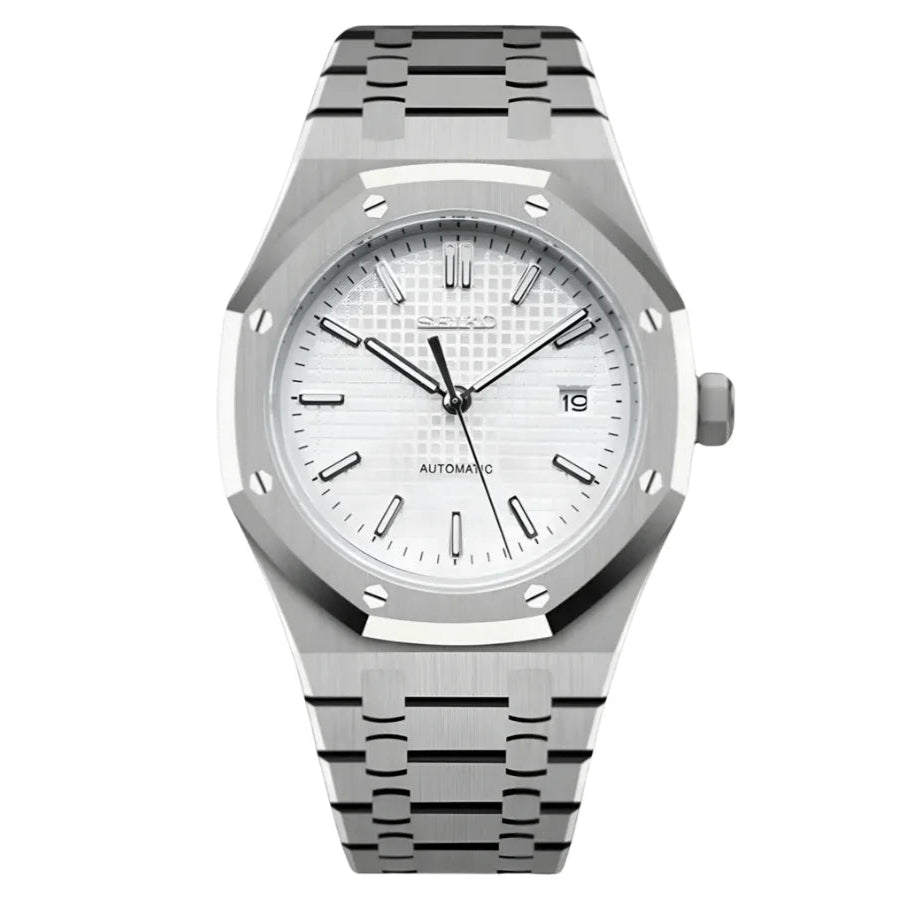 Seiko Royal Oak Mod White Dial - by Timelab Mods