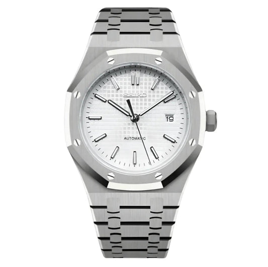 Seiko Royal Oak Mod White Dial - by Timelab Mods